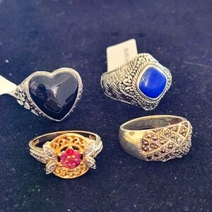 4 Gorgeous Rings At An Unbelievable Price! All Size 10